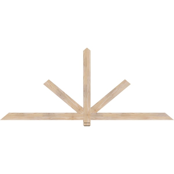 Ekena Millwork Kennewick Smooth Timber Gable Bracket, Douglas Fir, 84"W x 35"H x 1 1/2"D x 3 1/2"F, 10/12 Pitch GBW084X35X0204KEN00SDF - main